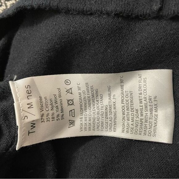 TwoâDanes OversizedâBlk/Gry/MustardâSweaterâSz-S/M - Picture 4 of 4